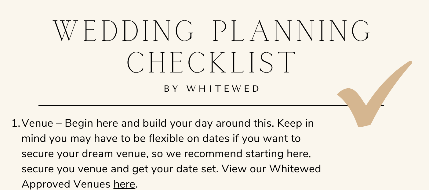 Wedding Planning Checklist